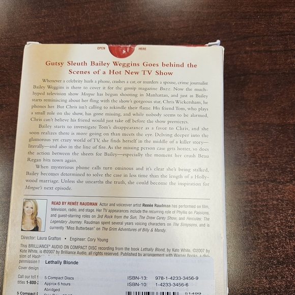 NWT!!! Lethally Blond by Kate White Audio Book Collection of 5 CD's - Picture 3 of 5